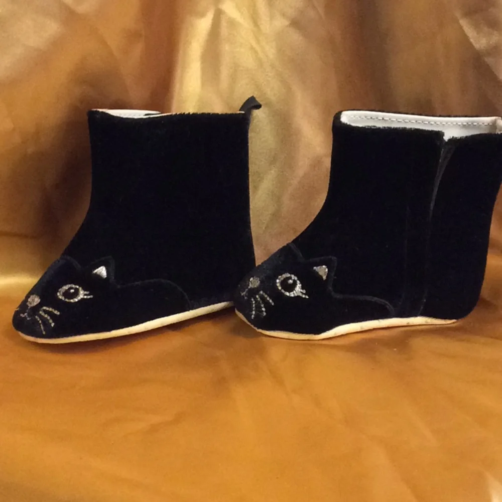 NWT Old Navy Kitten Boo, black velvet infant, NWT